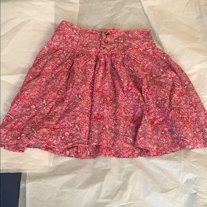 Women floral mini skirt